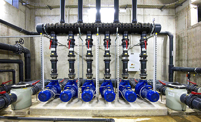 SYSTÈME DE FILTRATION. Terme di Guinone, Italie